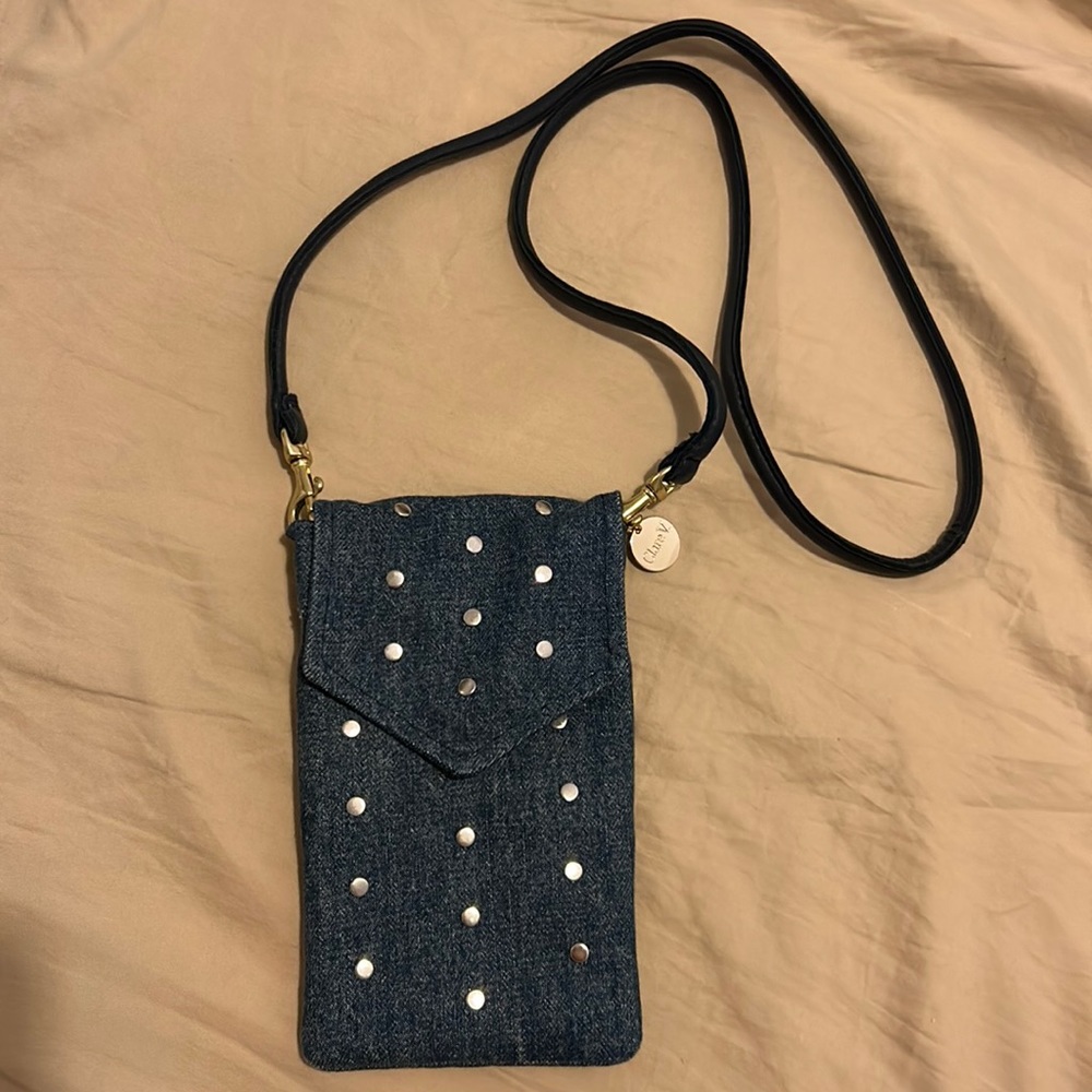 Beautiful denim cross body phone purse